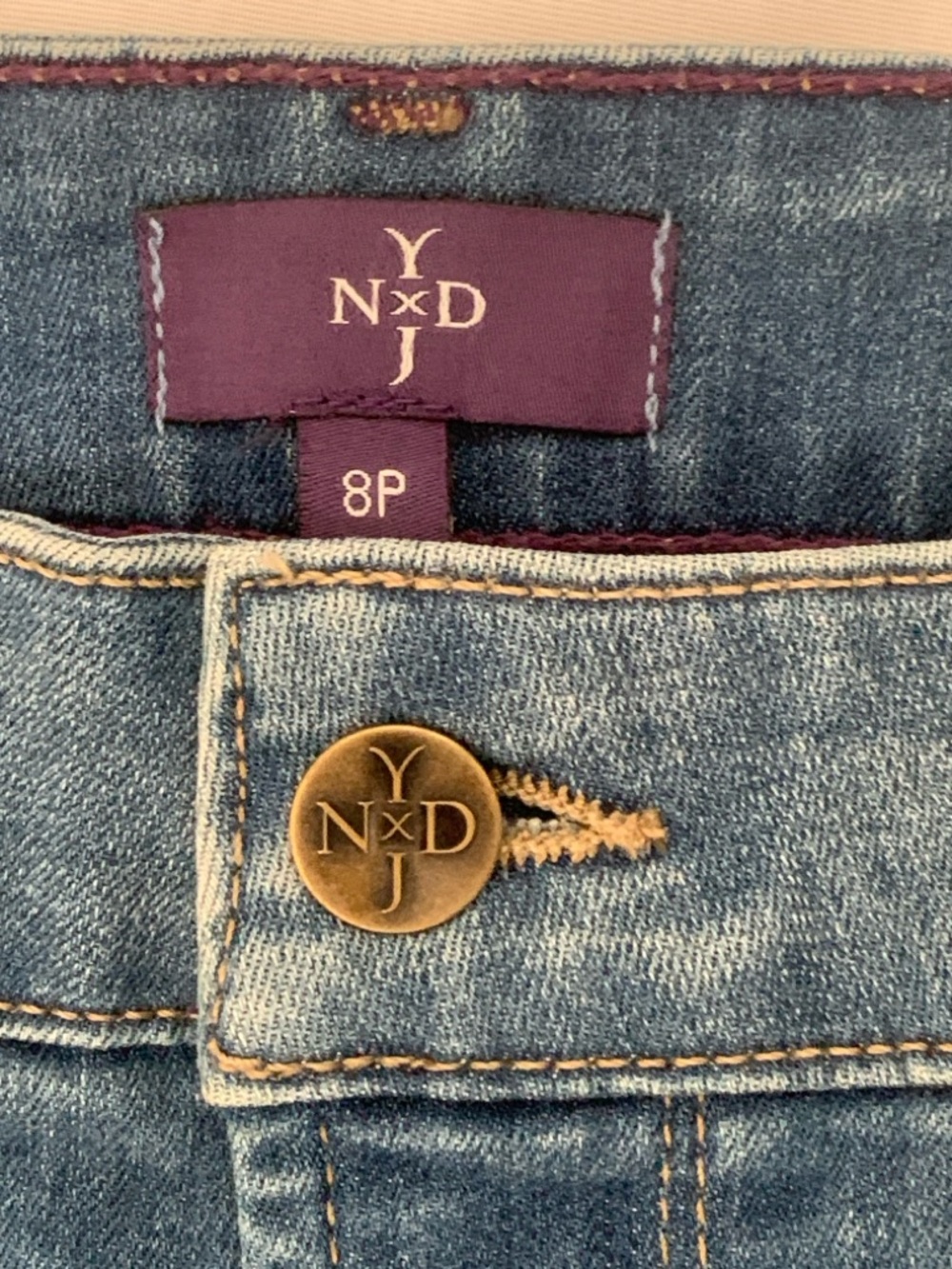 NYDJ Barbara Bootcut Jeans 8P Petite NWT Blue Stretch - Picture 2 of 10